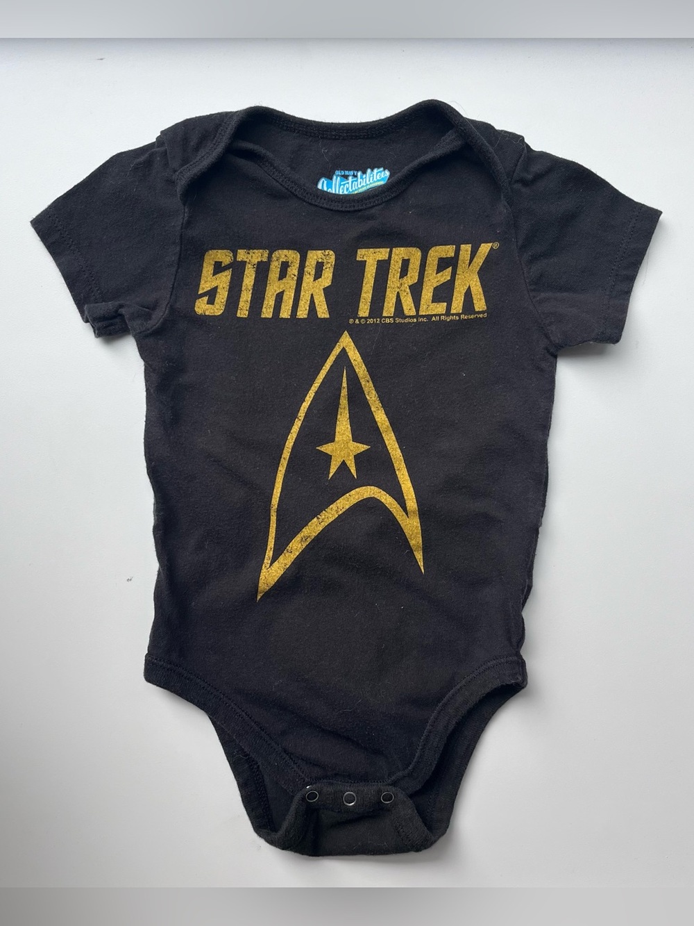 3/$10 OLD NAVY Toddler boy bodysuit Star Trek 12-18m
